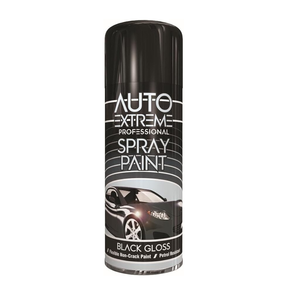 Black Spray Paint - Gloss - 400ml