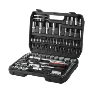Professional Socket Set - 108 Piece - 1/4" 1/2" 3/8" (Black)