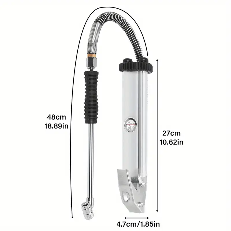 Air Tyre Inflator with Gauge - Pressure Range 0-150 psi - Image 4