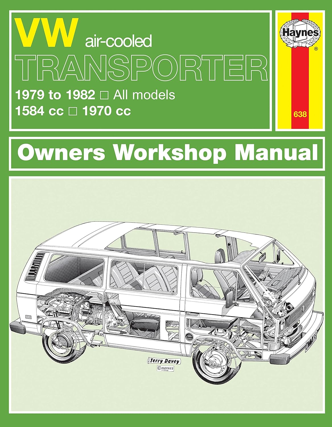 Haynes - VW Transporter 1584cc to 1970cc -1979 to 1982- 638 - (Used)