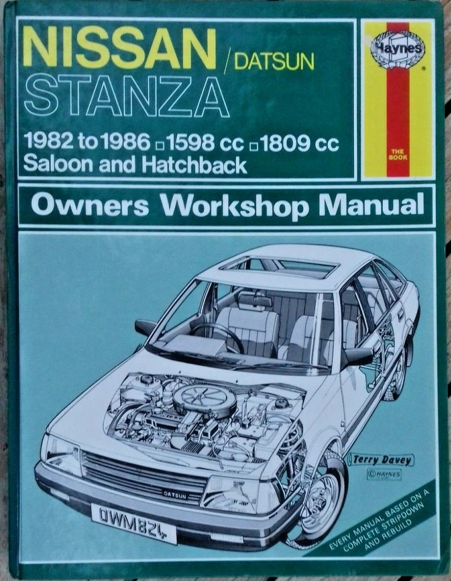 Haynes - Nissan/Datsun Stanza - 1982 to 1986 - 824 - (Used) Good
