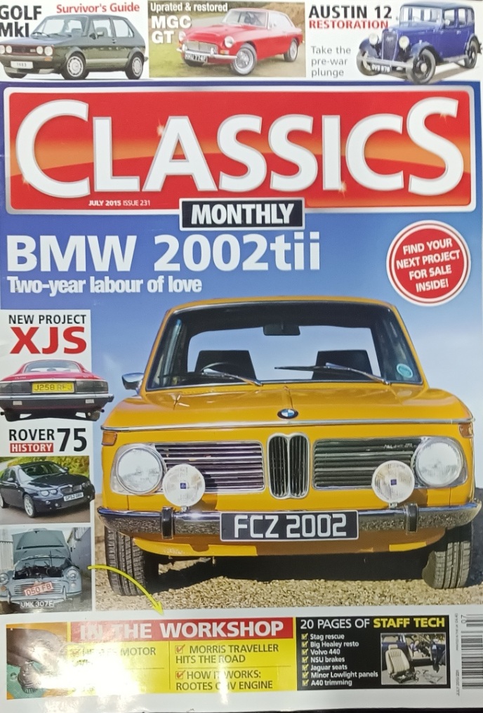 Classics Monthly Magazine - August 2015 (Used)