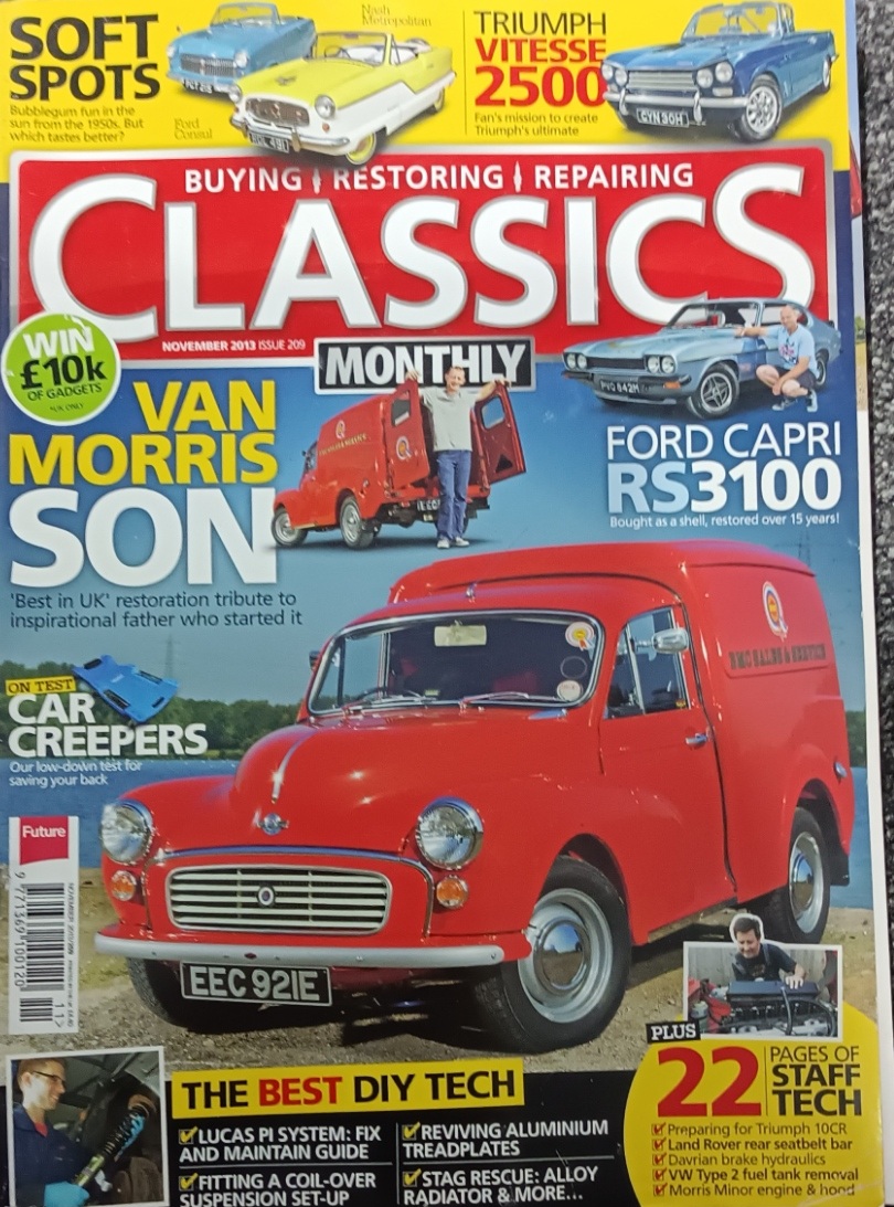 Classics Monthly Magazine - November 2013 (Used)