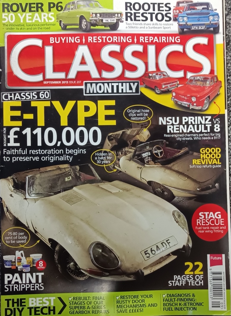Classics Monthly Magazine - September 2013 (Used)