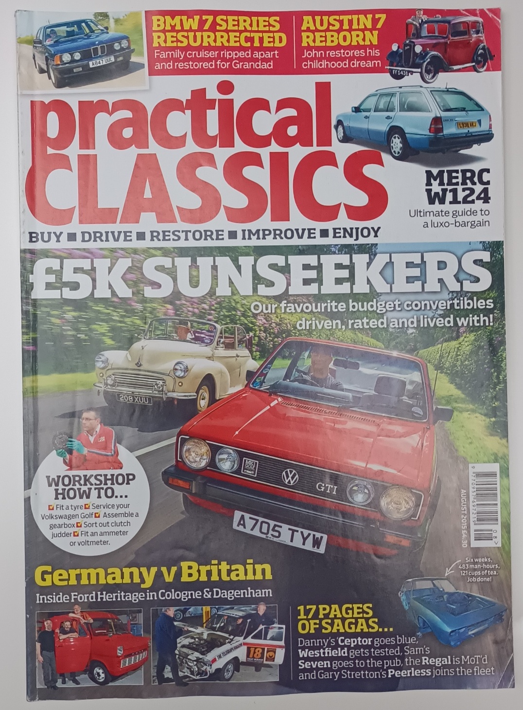 Practical Classics Magazine - August 2015 (Used)