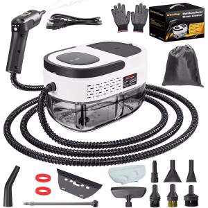 High-Pressure Handheld Steam Cleaner - 2500W - 1.6L Tank (White)