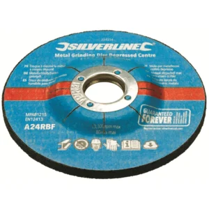 Silverline 224514 - Metal Grinding Discs Depressed Centre - Single - 115 x 6 x 22.23 mm