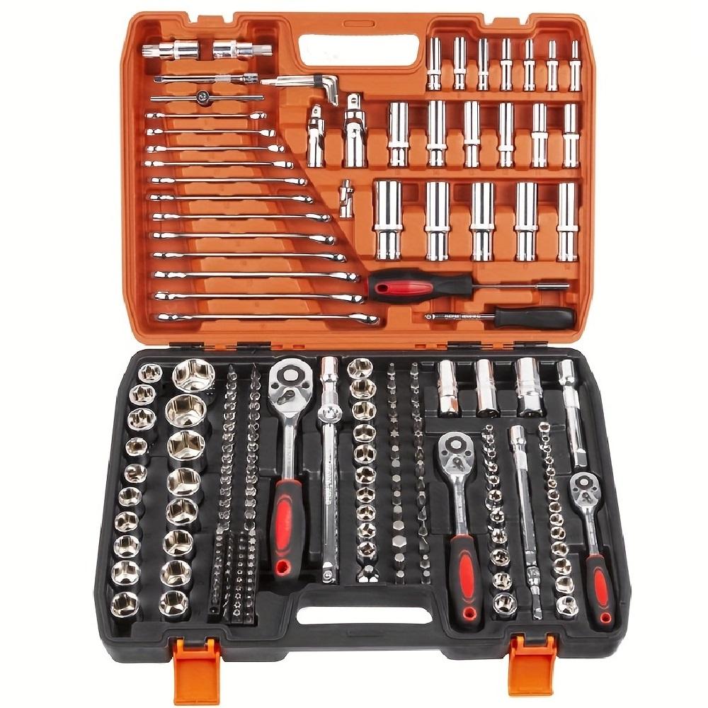 216 Piece Premium Professional Socket & Wrench Set - Orange