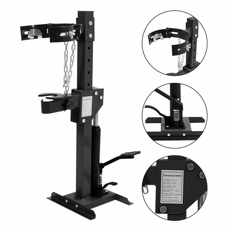 Hydraulic Strut Coil Spring Compressor - 1.5 Ton (Black)