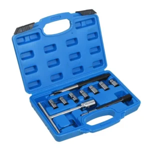 Diesel Injector Seat Cutter Tool - Cleaner Set - Universal Re-Face Score Kit - 10 Piece