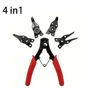 Circlip Plier Set Interchangeable Heads Internal & External - 4 Piece