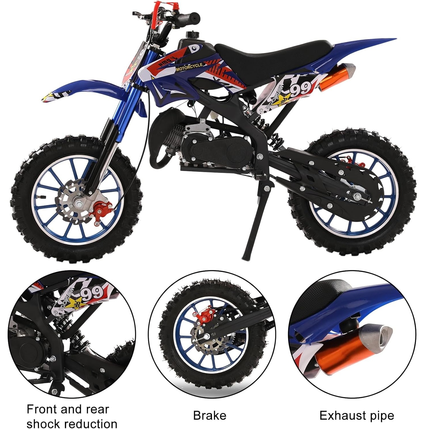 Junior Petrol Dirt Bike - 49cc - Hardline Edition - BRAND NEW - Image 8
