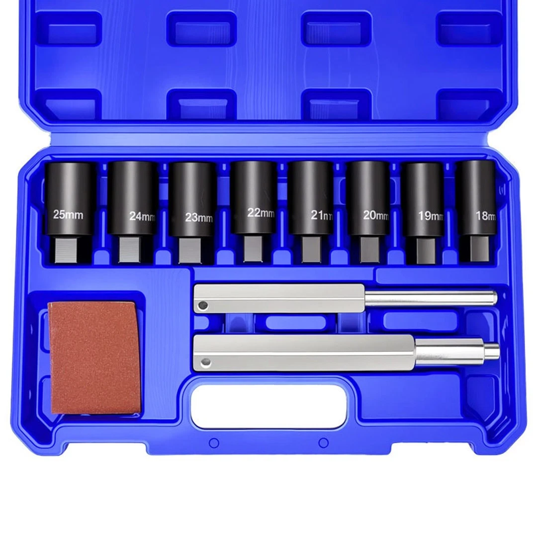 10 Piece Locking Wheel Nut Removal & Alloy Bolt Extractor Socket Set - Image 3