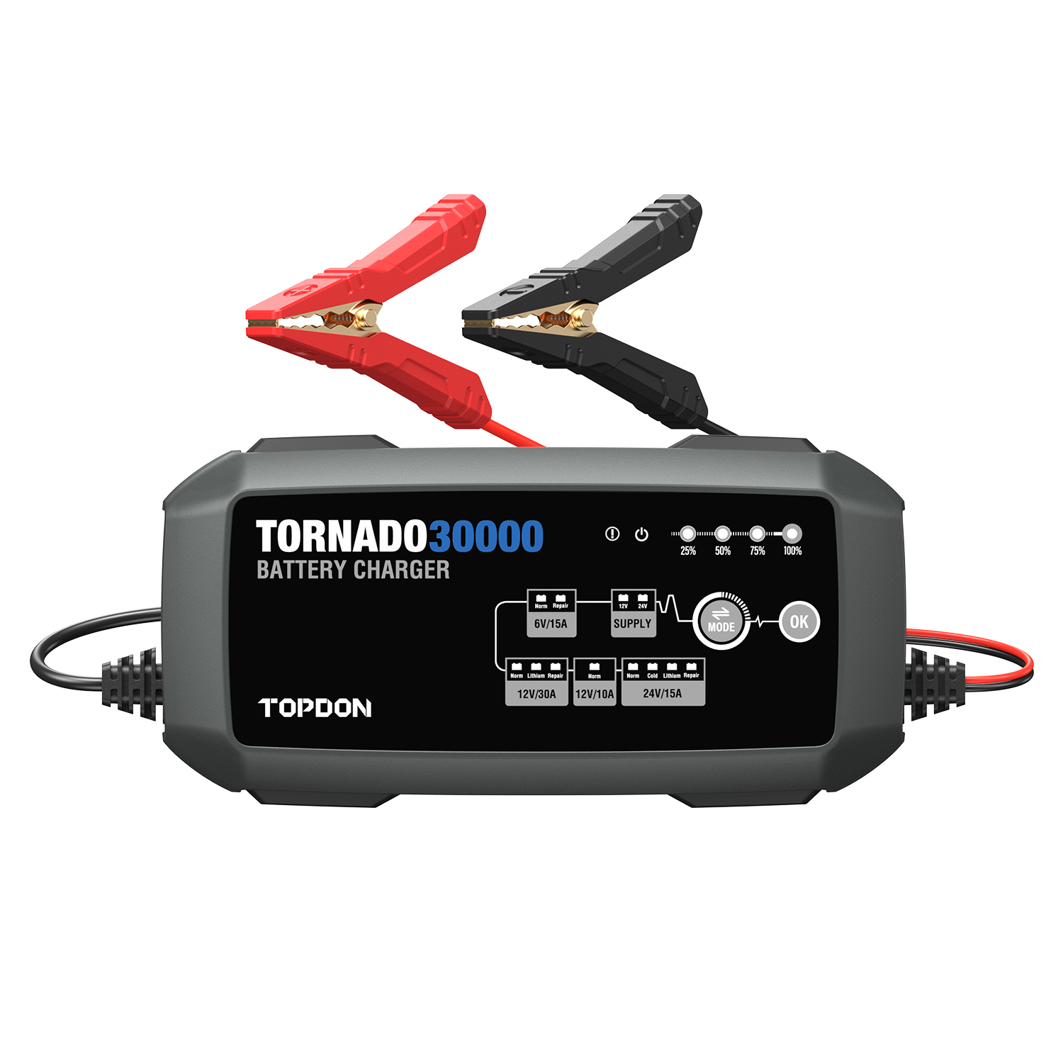 TOPDON Tornado T30000 (T30000) 30A Smart Battery Charger & Power Supply