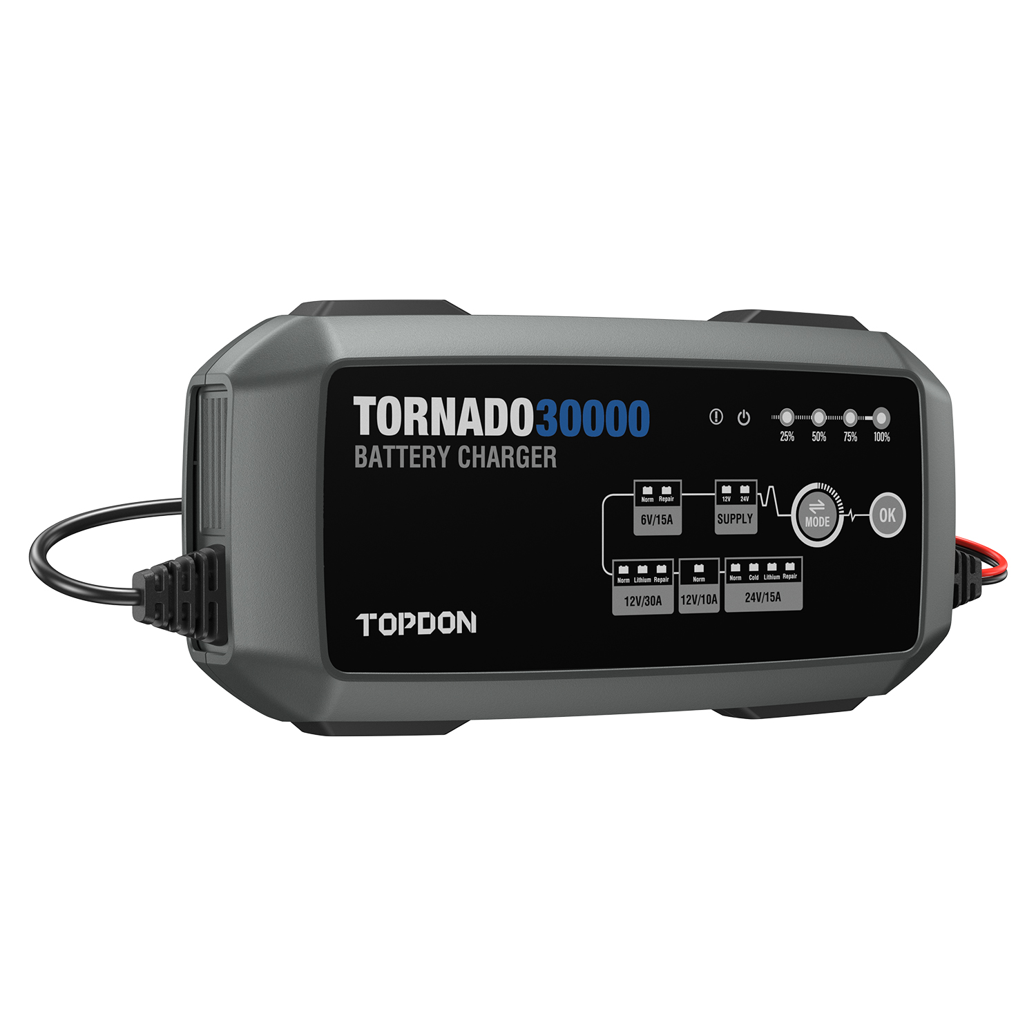 TOPDON Tornado T30000 (T30000) 30A Smart Battery Charger & Power Supply - Image 4