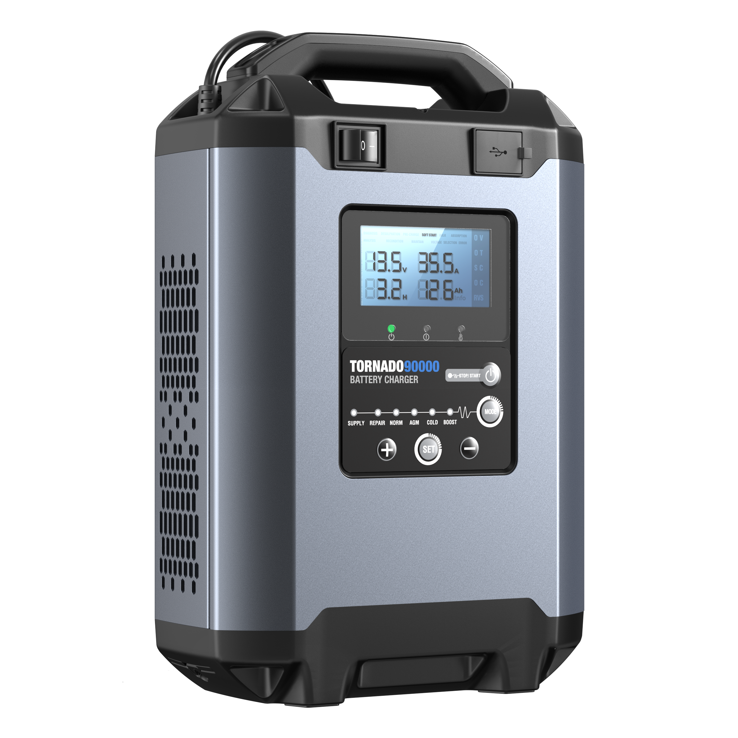 TOPDON Tornado T90000 (T90000) 90A Smart Battery Charger & Power Supply - Image 2