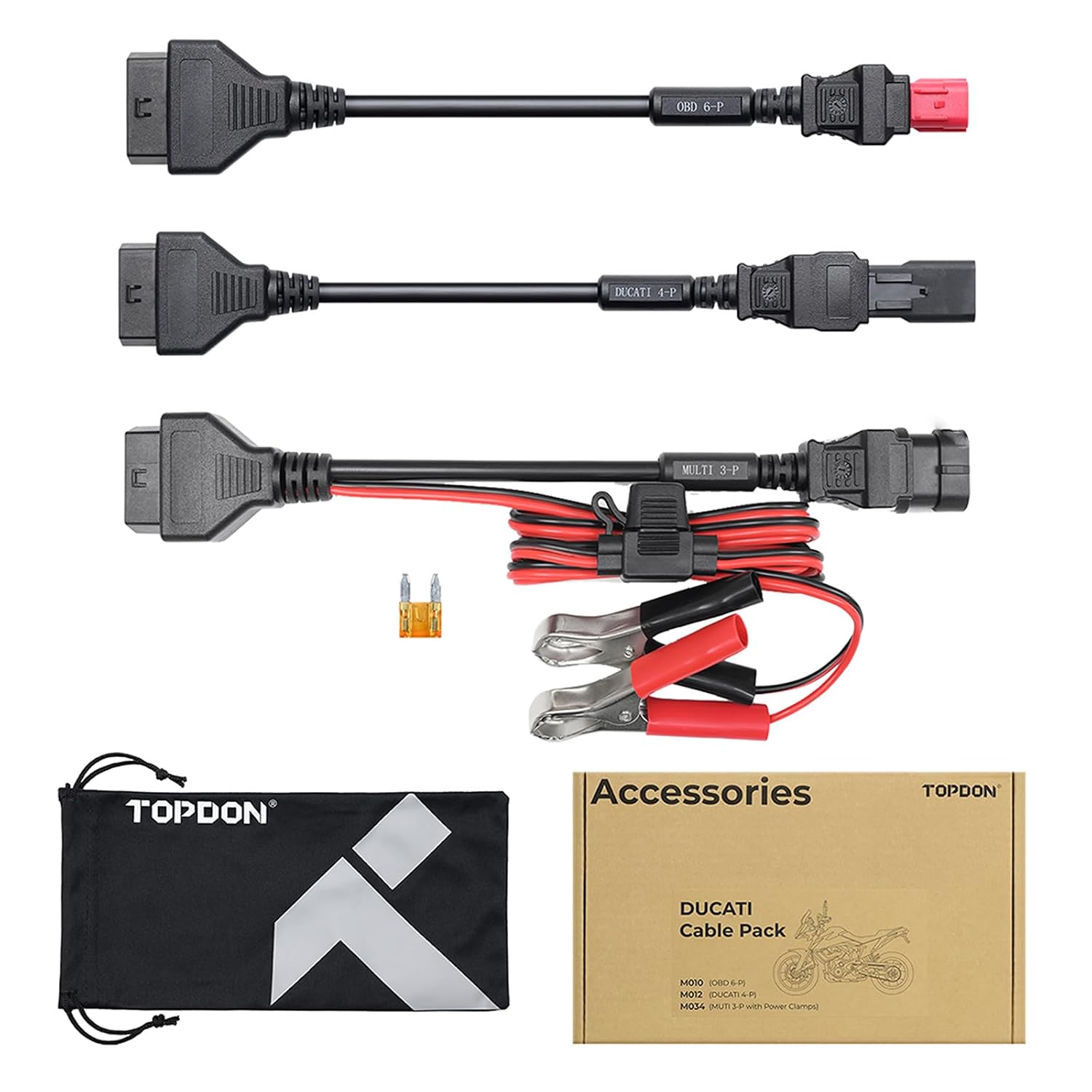 TOPDON Ducati Motorcycle Adapter Cable Package for TopScan Moto