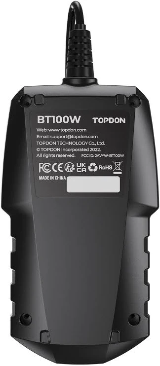 TOPDON BT100W Wireless 12V Battery & System Tester - Image 2